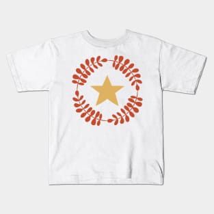 Folk Art Star Ring Kids T-Shirt